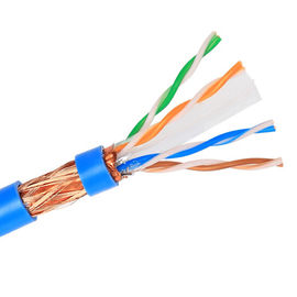 E- Cobre puro interno protegido brilhante de SFTP CAT6 Lan Cable STP para o sistema de expedição de cabogramas