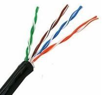 Cor opcional do twisted pair do cabo 4P da rede do PVC da alta frequência Cat5e