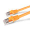 Revestimento colorido brilhante rápido colorido do cabo de Lan SFTP dos ethernet para a telecomunicação