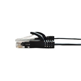 Cor personalizada do cabo RJ45 da rede do PVC do cabo de remendo de Cat6 Utp conector liso