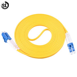 Manutenção programada SC/UPC-SC/UPC do cabo de remendo 3M/5M/10M da fibra ótica do duplex do único modo de fio de ligação em ponte