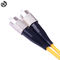 Força de alta elasticidade do cabo de remendo da fibra ótica de LC-LC UPC DX para a telecomunicação